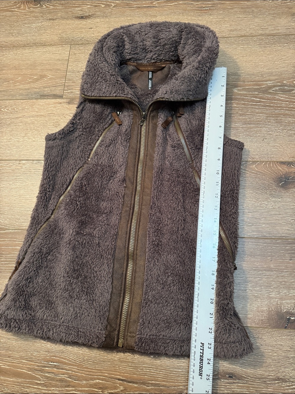 Kuhl Plush Fleece Vest — Brown Small - Picture 8 of 12